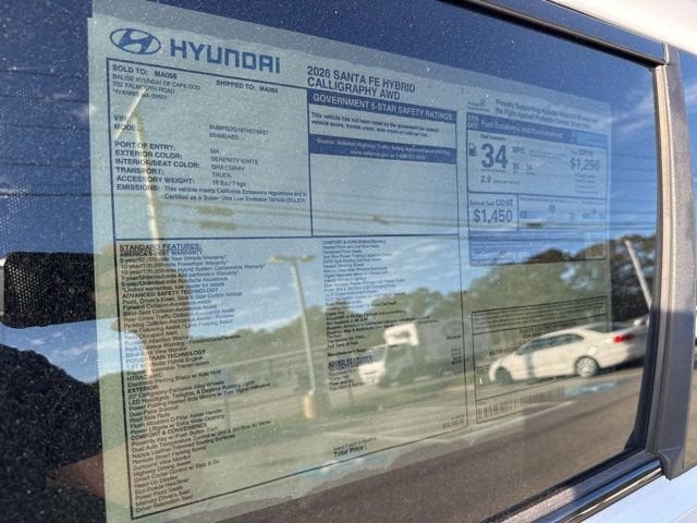 2026 Hyundai SANTA FE HYBRID Calligraphy